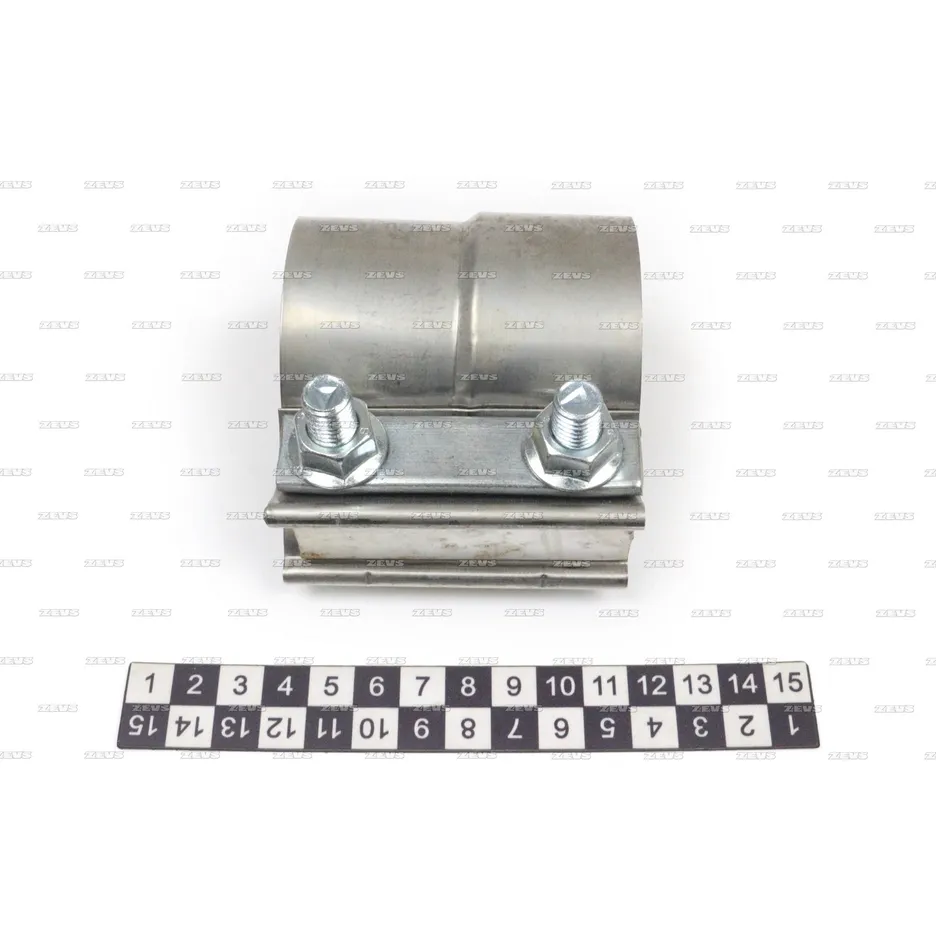 Хомут гофры глушителя широкий d57мм ZEVS LC225SS