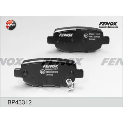 Колодки тормозные задние FENOX BP43312