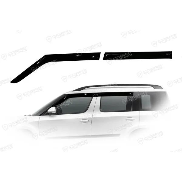 Дефлектора на окна Skoda Yeti 2009EuroStandard деф.окон Cobra Tuning SE20709