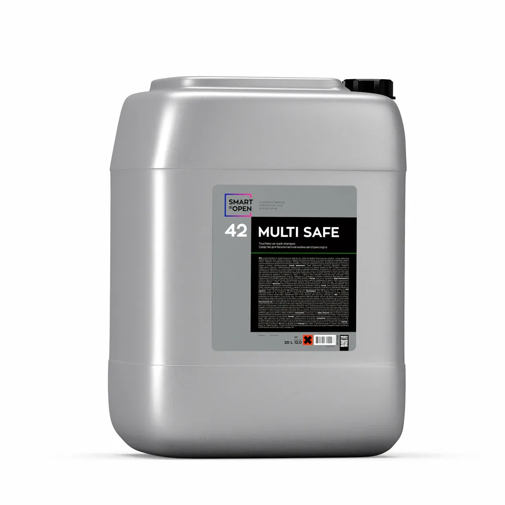 Автошампунь бесконтактный Multi Safe 42 канистра 20 л SMART OPEN 154220