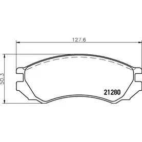Колодки тормозные дисковые, передние, PRIMERA NP2070 NISSHINBO NP2070