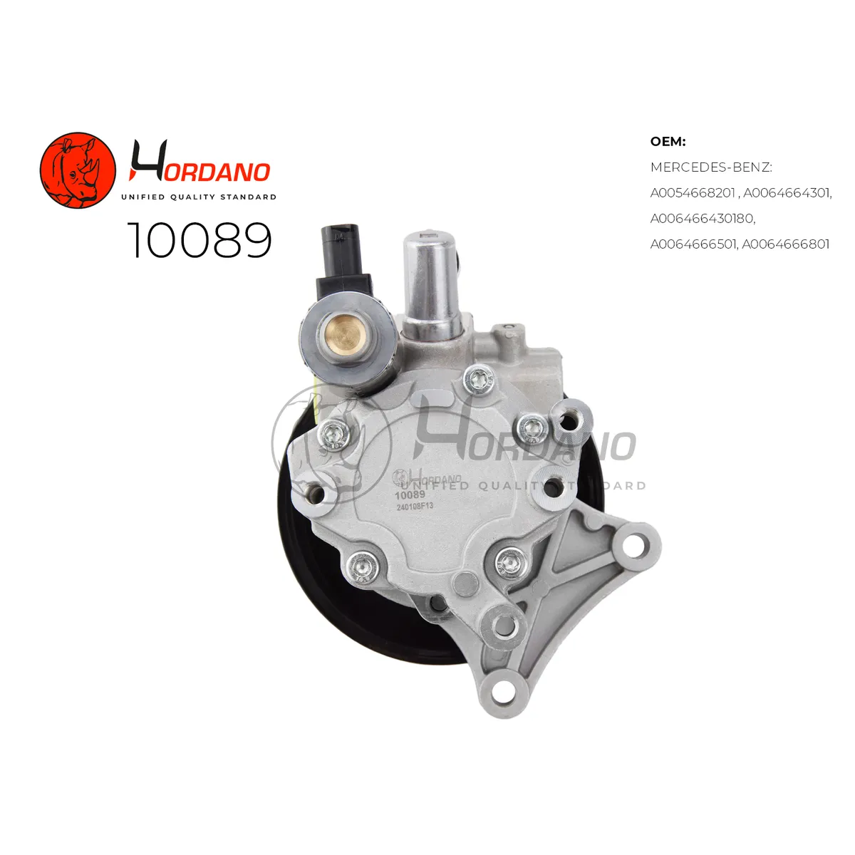 Насос ГУР MERCEDES-BENZ C CLASS (W204) Hordano 10089