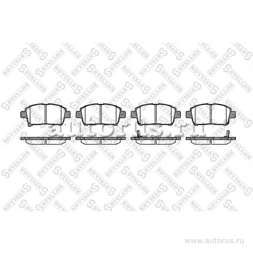 Колодки дисковые п. Toyota Corolla 1.4/1.6 WT-i 01-02 STELLOX 982 002-SX