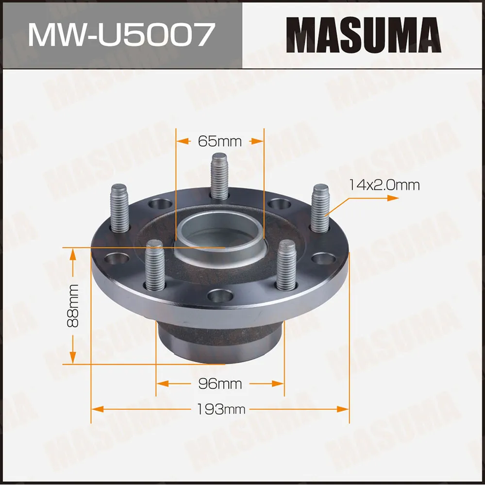 Ступичный узел передний MASUMA MW-U5007