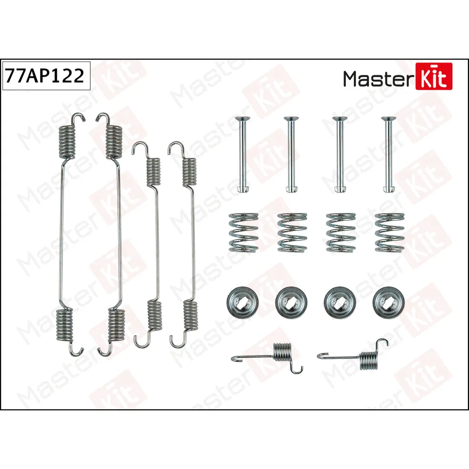 Комплект установочный барабанных колодок Renault DUSTER 2010 - MASTERKIT 77AP122