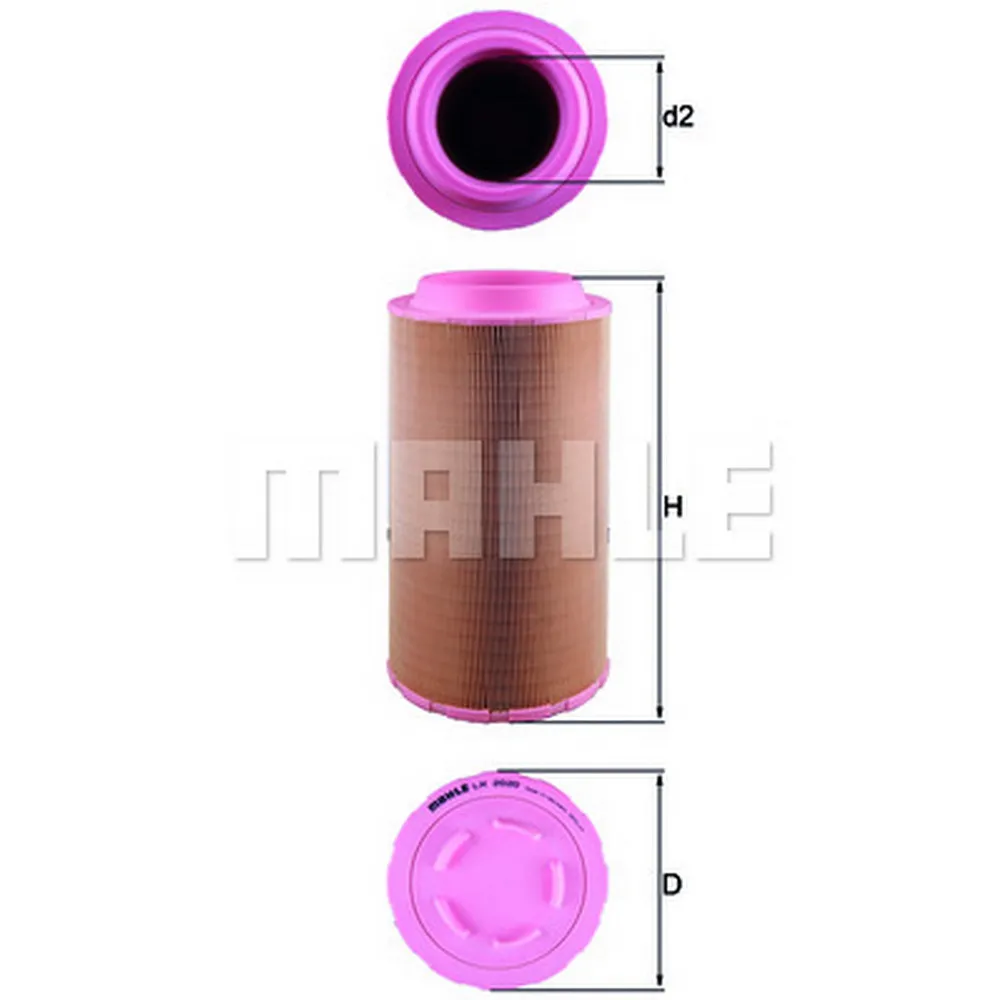 воздушный фильтр 194-401/114 MB O520 KNECHT/MAHLE LX2020