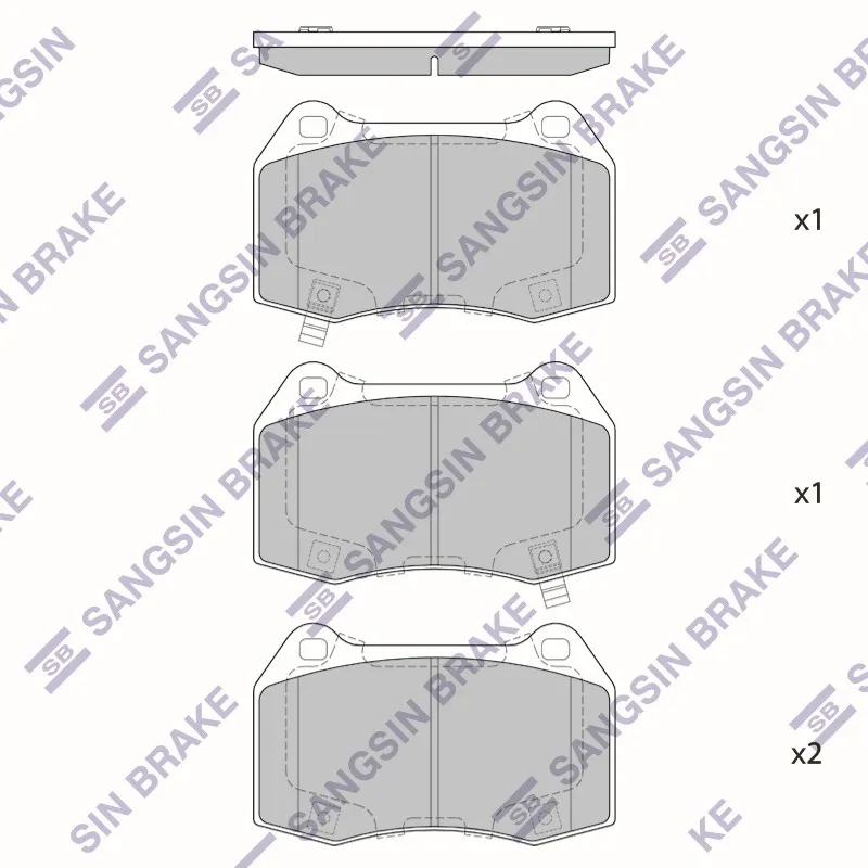 Колодки тормозные HONDA CIVIC 06-11 перед. SANGSIN BRAKE SP4172