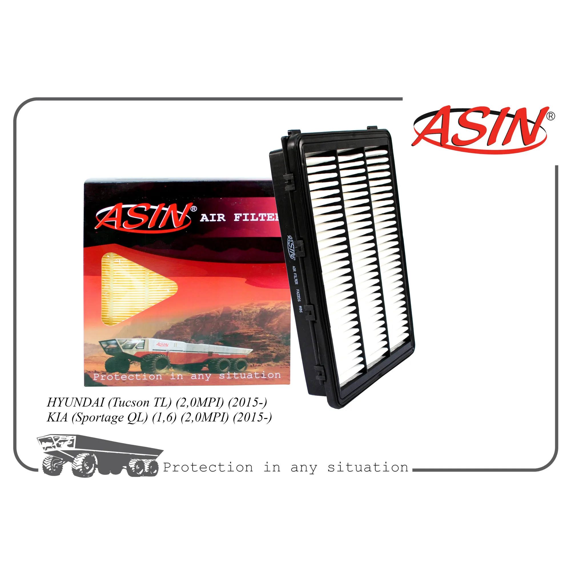 Фильтр воздушный 28113-D3300/ASIN.FA2326 ASIN ASINFA2326