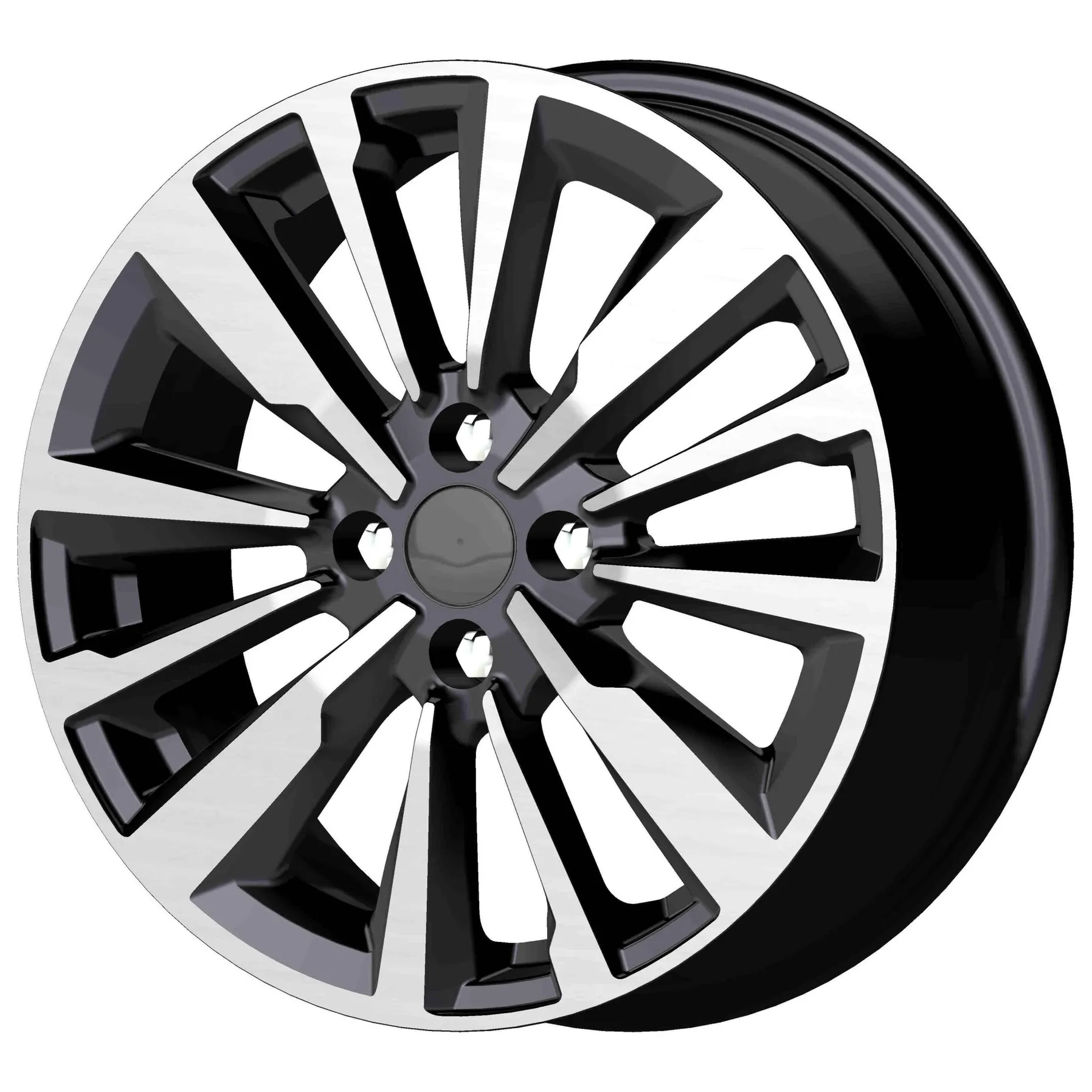 Диск литой R16 6.5J 4x100/60.1 ET41 КИК Эрман Алмаз черный 78763
