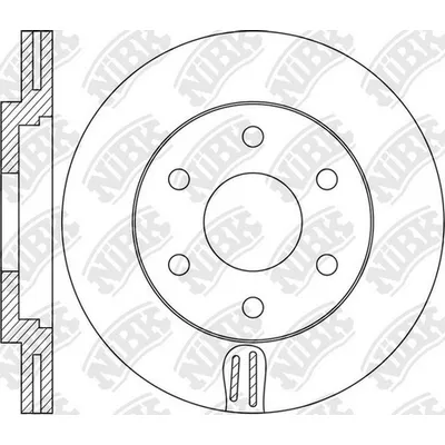 Диск тормозной передний NISSAN ARMADA 03-12/TITAN 03-15 / INFINITI QX-56 NIBK RN1624