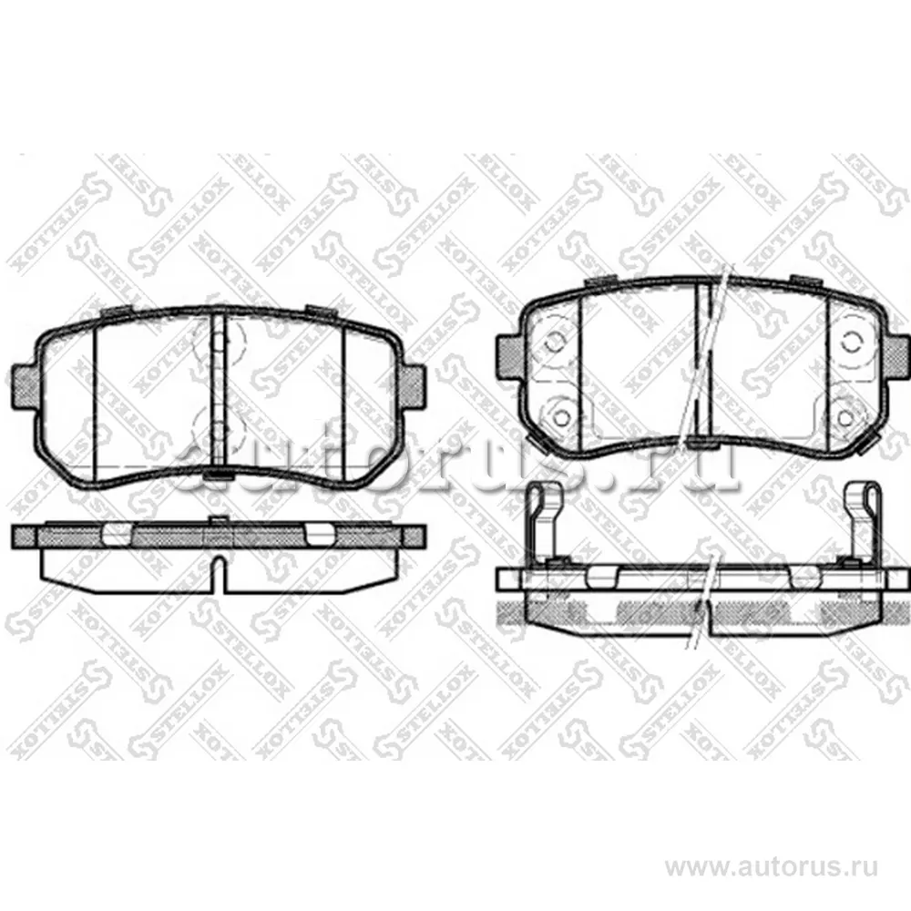 Колодки дисковые з. Hyundai Accent,Kia Rio 1.4i/1 STELLOX 001 087B-SX
