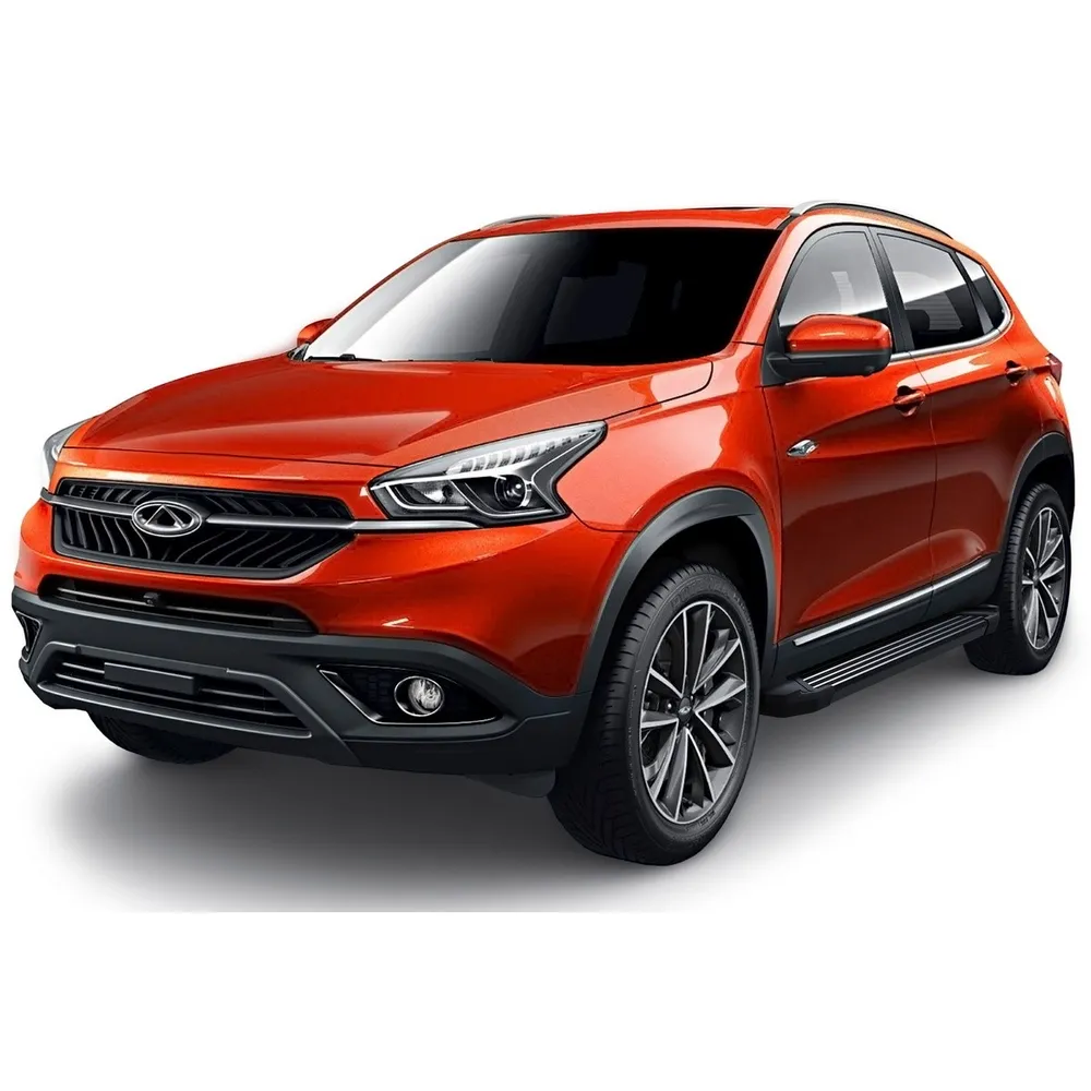 Порог-площадка Black F180ALB + комплект крепежа, RIVAL, Chery Tiggo 7 2019-, Chery Tiggo 8 2020- Chery Tiggo 7, Tiggo 8 F180ALB.0905.1