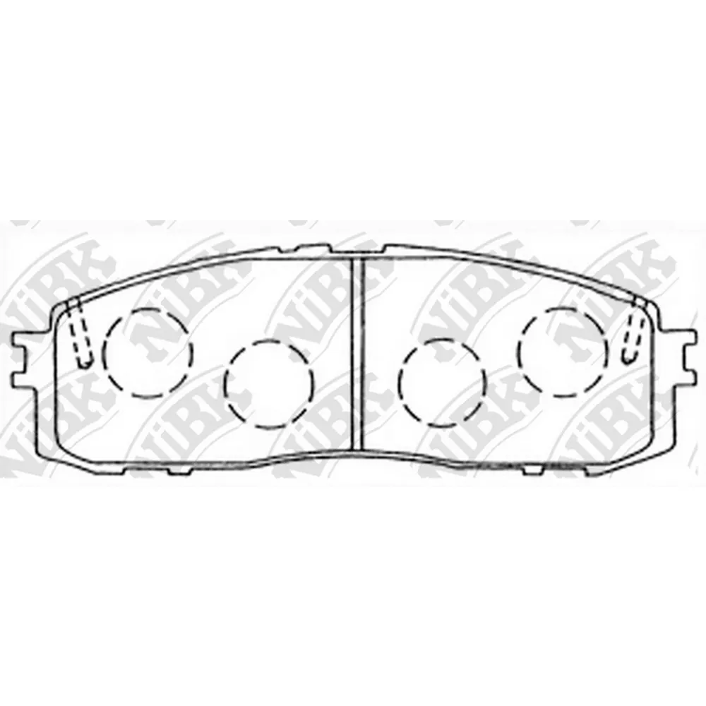 Колодки тормозные задние TOYOTA Chaser/Cresta/Mark II NIBK PN1142