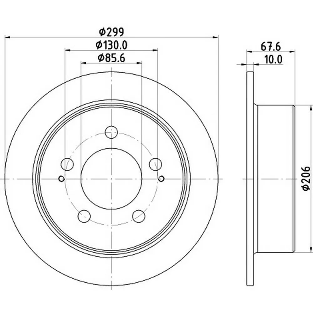 Диск тормозной HELLA 8DD355116-341