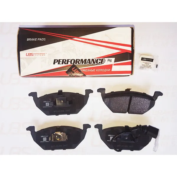Колодки тормозные передние VW JETTA 11-/GOLF IV/V/VI/SKODA OCTAVIA 10-/YETI 1 UBS BP1102009