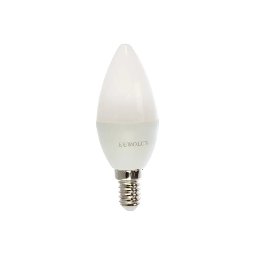 Лампа светодиодная LL-E-C37-5W-230-4K-E14 (свеча, 5Вт, нейтр., Е14) Eurolux 76/2/3