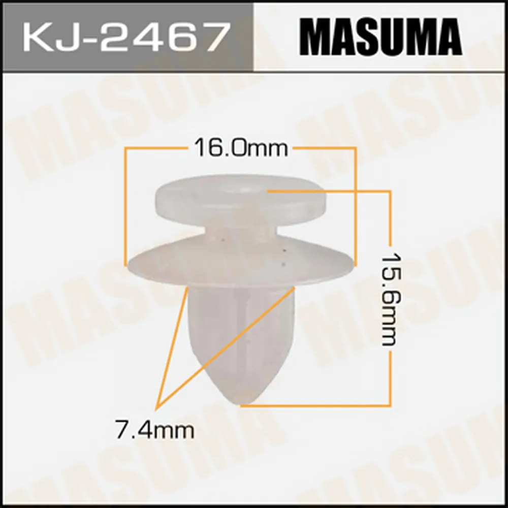 Клипса универс. 2467-KJ [уп.50] MASUMA KJ-2467