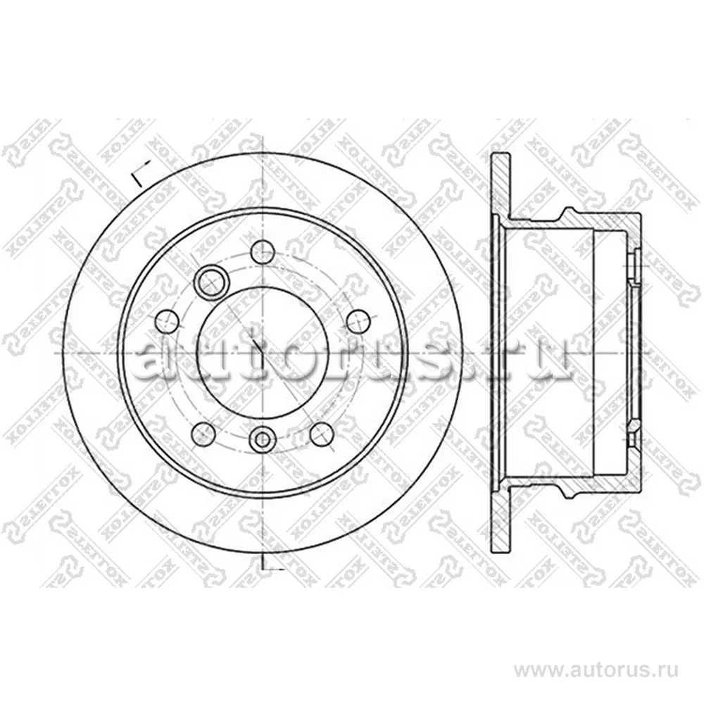 Диск тормозной задний MB SPRINTER, VW LT 2.1-2.7D 94> STELLOX 60203337_SX