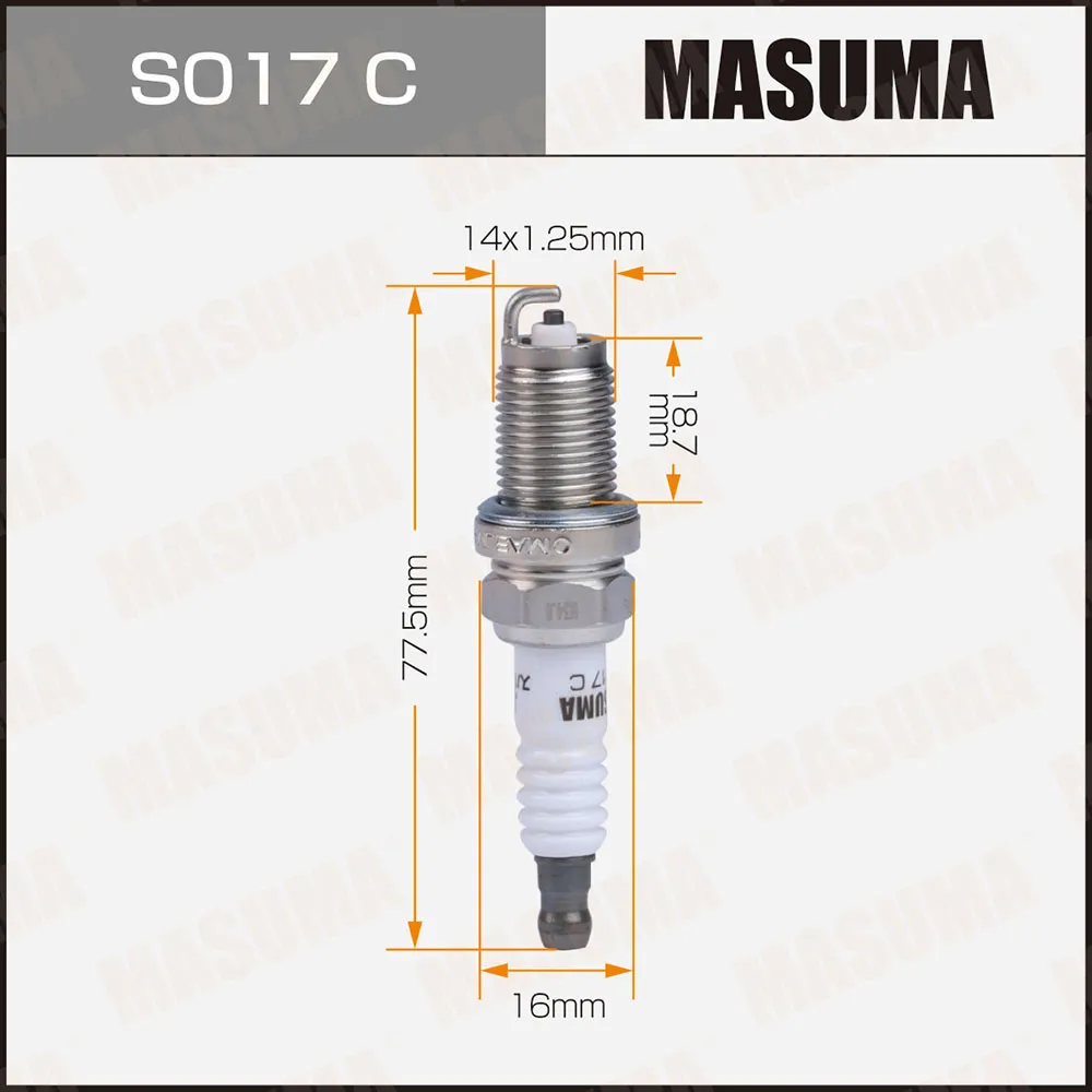 Свеча зажигания ZFR6K-11(6711) MASUMA S017C