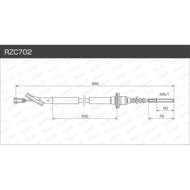 Тросы привода сцепления RENZO RZC702