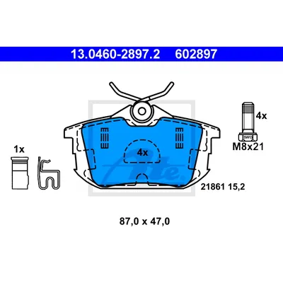 Колодки дисковые з./ Mitsubishi Colt 1.3/1.5 04>