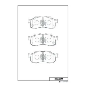 Колодки тормозные, передние KASHIYAMA D5083M