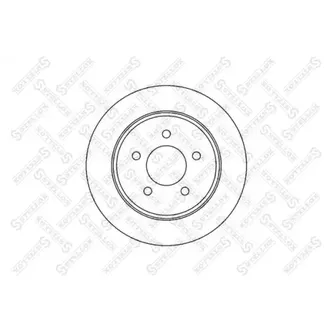 Диск тормозной задний CHRYSLER VOYAGER 2.4/3.3/3.8/2.5D 00> STELLOX 60209311_SX