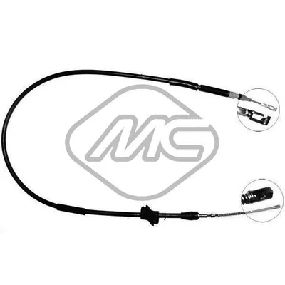 Трос ручника 80 COUP? ALL (DRUM BRAKE) SX-LH Metalcaucho 80557