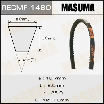 Ремень клиновый рк1480 10x1211 мм MASUMA 1480