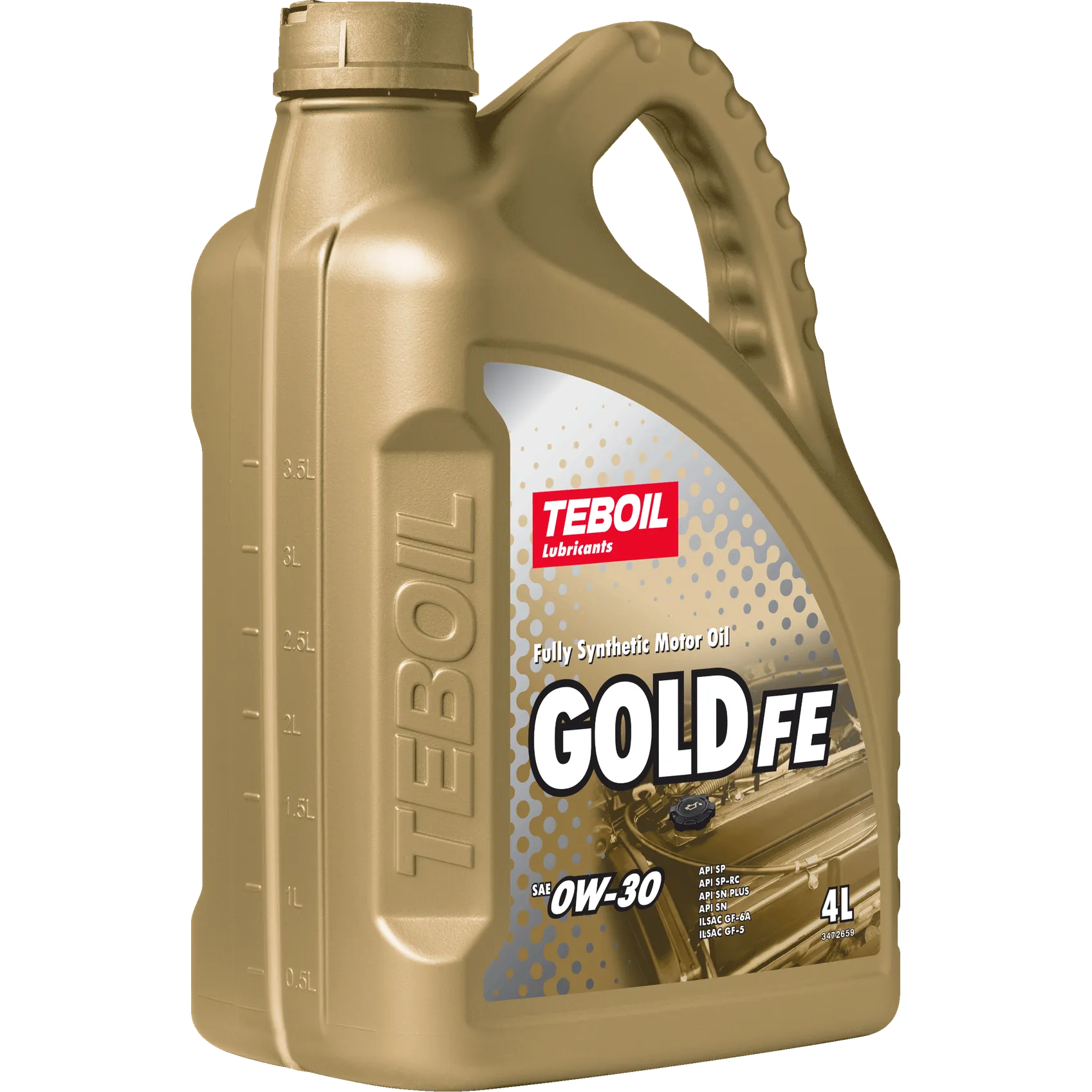 Масло моторное TEBOIL Gold FE 0W-30 синтетическое 4 л 3468078