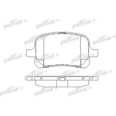Колодки тормозные дисковые передн LEXUS: ES 91-97, ES 96-01, TOYOTA: AVALON PATRON PBP1437