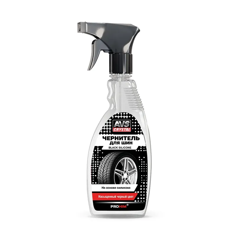 Чернитель шин BLACK SILICONE 500 мл (триггер) AVS A07400S