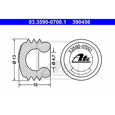 Защитный колпачек штуцера ATE 03.3590-0700.1