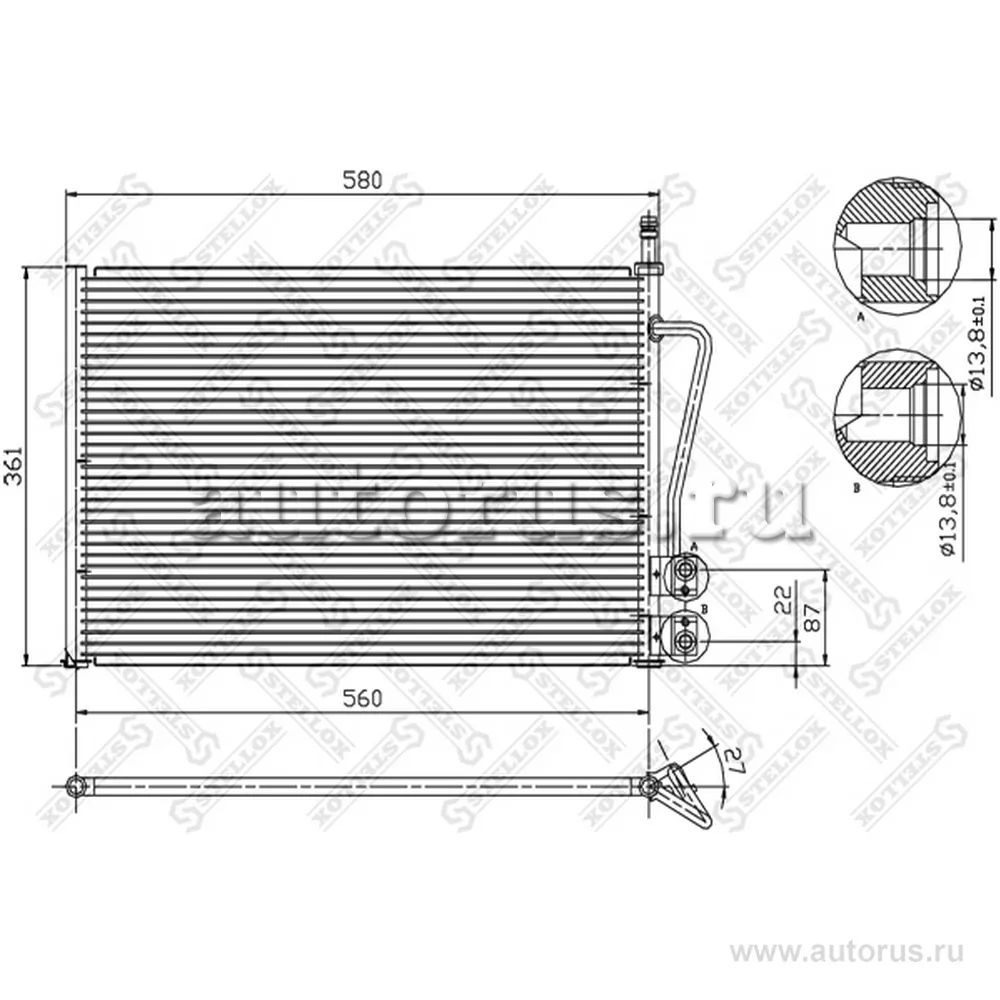 Радиатор Ford Fies STELLOX 10-45020-SX