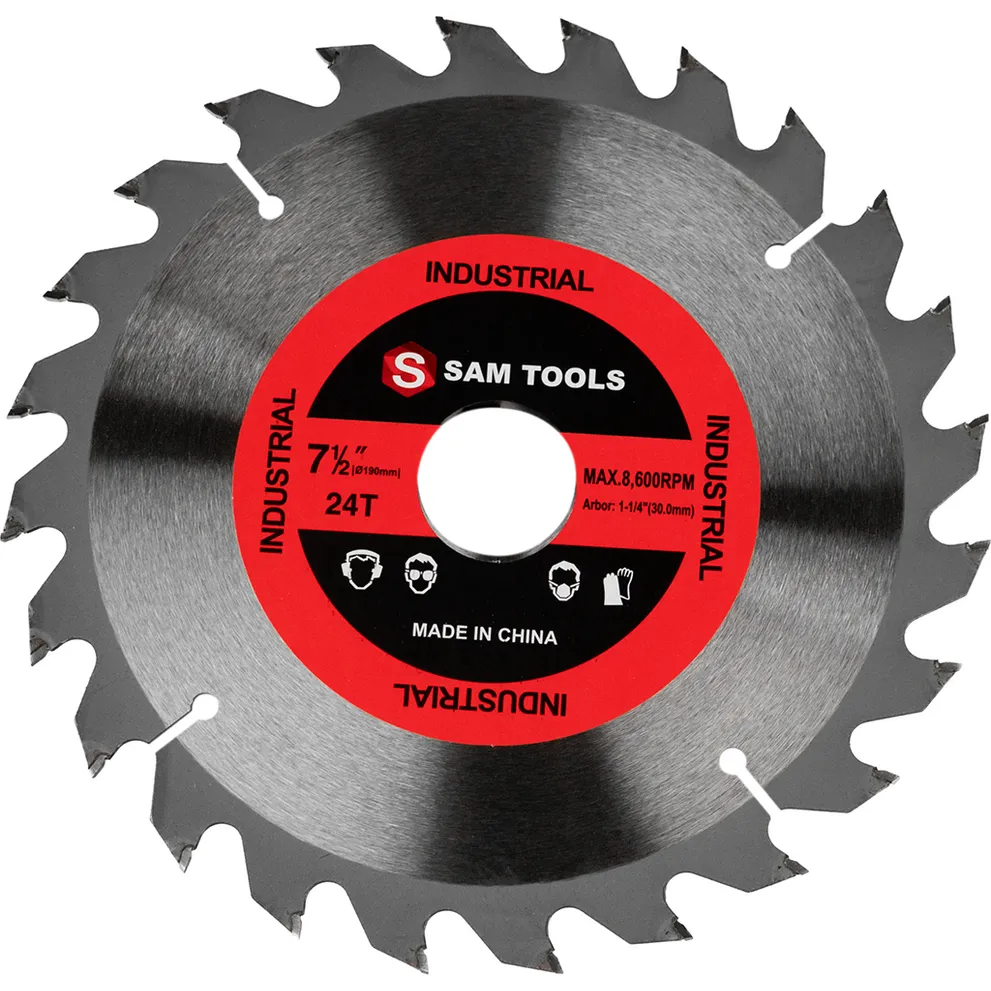 Диск пильный по дереву 190х30 мм. 24 зуб. S SAMTOOLS SAMC-020190024