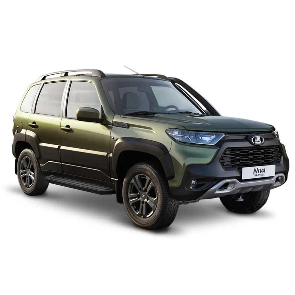Порог-площадка Premium-Black A160ALB + комплект крепежа, RIVAL, Lada Travel 2021- RIVAL A160ALB.6006.1