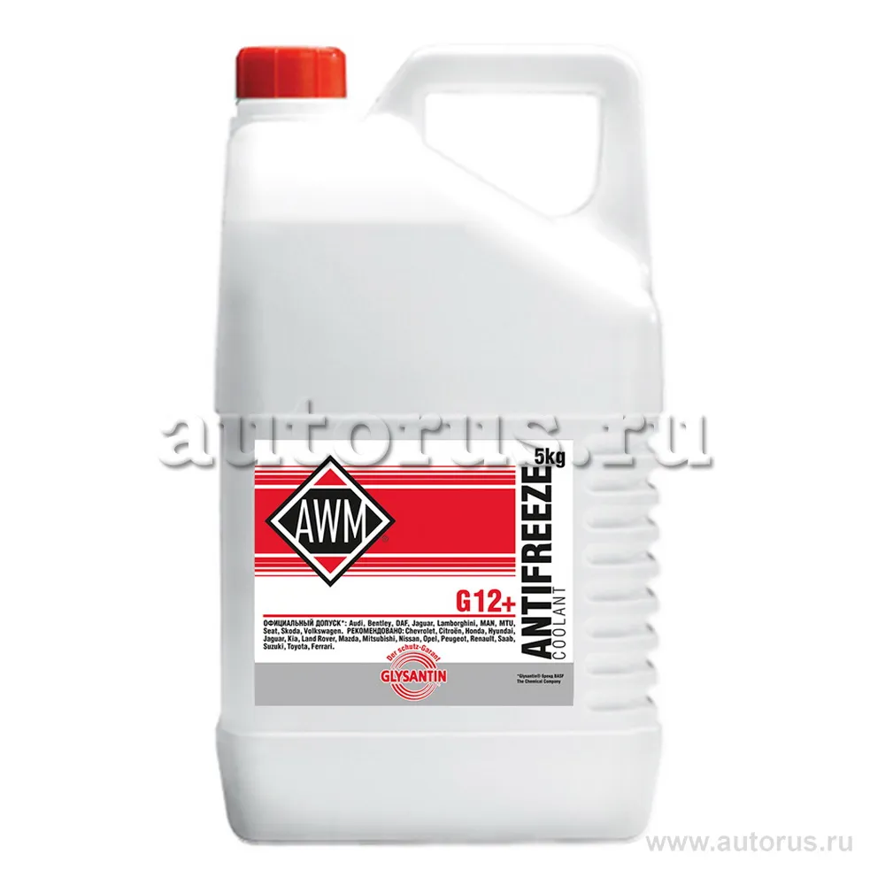 Антифриз AWM 12+/ Glysantin G 30 Ready Mix G12+ готовый -30C 5 кг 430208004