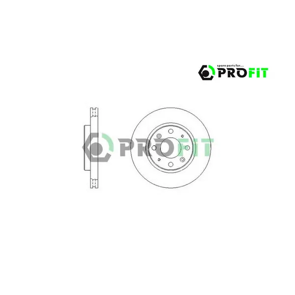 Диск тормозной KIA CERATO 04- FRONT PROFIT 5010-1528