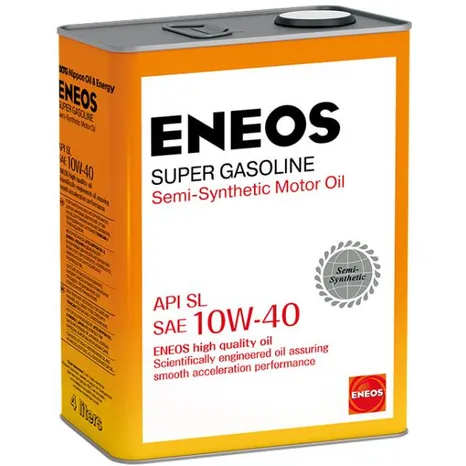 Масло моторное ENEOS Super Gasoline SL 10W-40 полусинтетическое 4 л oil1357