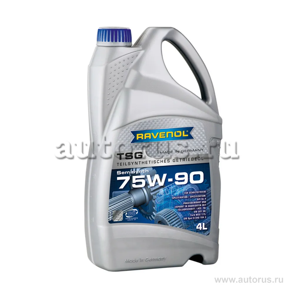 Трансмиссионное масло RAVENOL TSG SAE 75W-90 GL-4 (4л) new 1222101-004 (4014835734296)