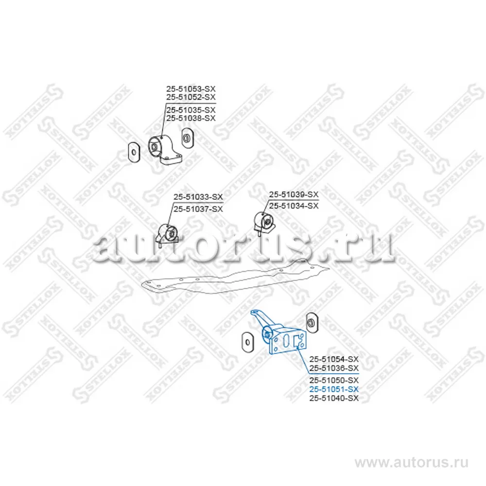 Подушка ДВС л.Hyundai Lantra 1.5 96-00 STELLOX 2551051_SX