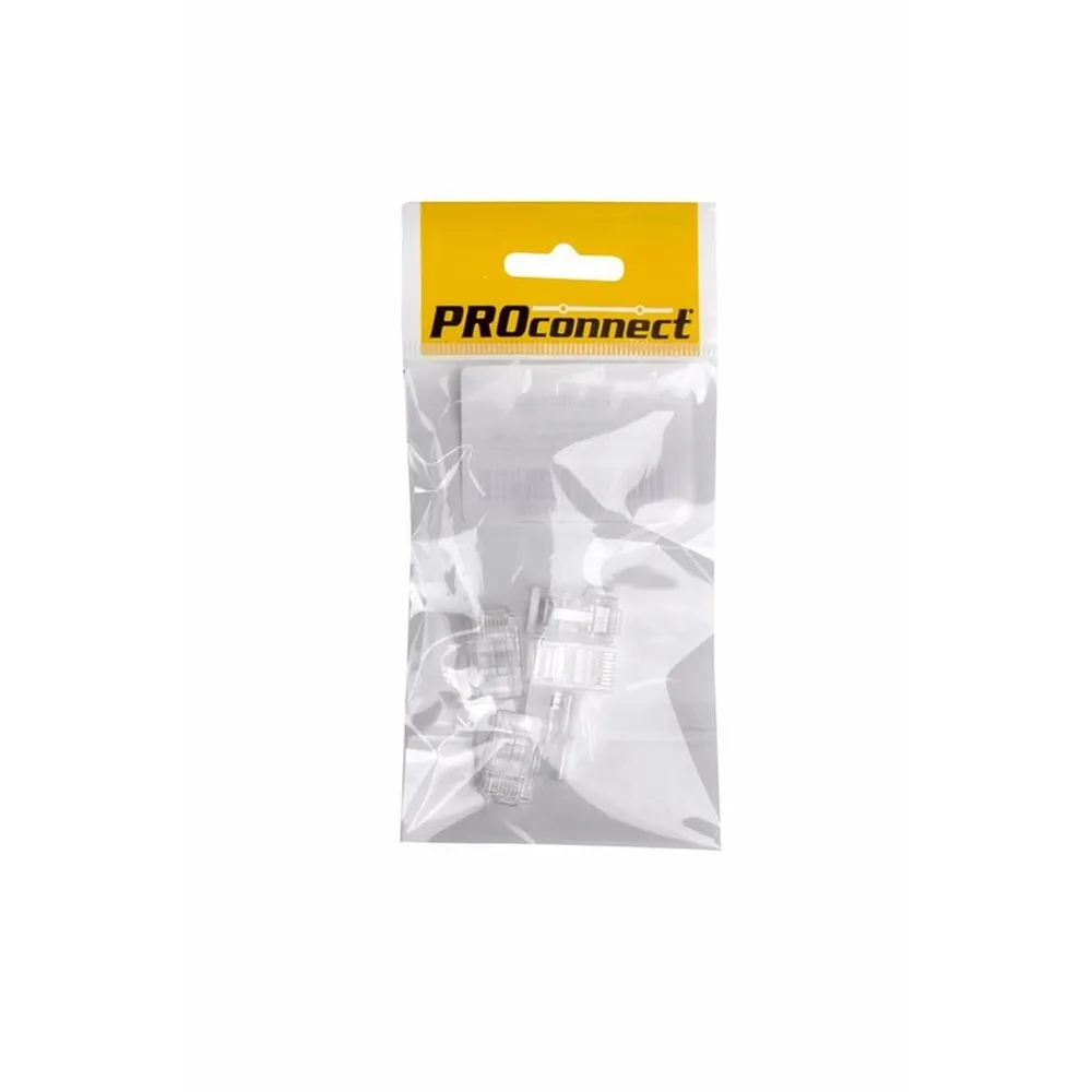 Разъем RJ-45(8P8C) под витую пару, UTP, CAT 5e, пакет, 5шт. PROconnect 05-1021-6-9