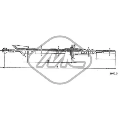 Трос сцепления RITMO ALL EXC. DIESEL Metalcaucho 81043