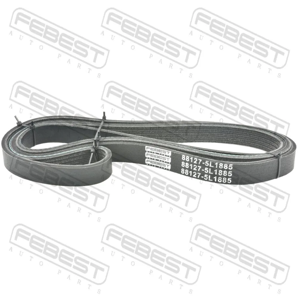 Ремень поликлиновой 5 клинов 5PK1885 BMW 3 E36 1989-2000 FEBEST 88127-5L1885