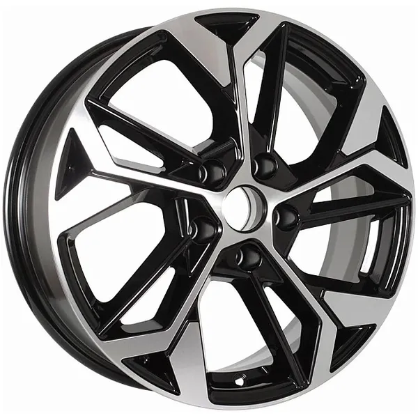 Диск литой R17 6.5J 5x114.3/67.1 ET45 КИК КС1062 Алмаз черный 80731