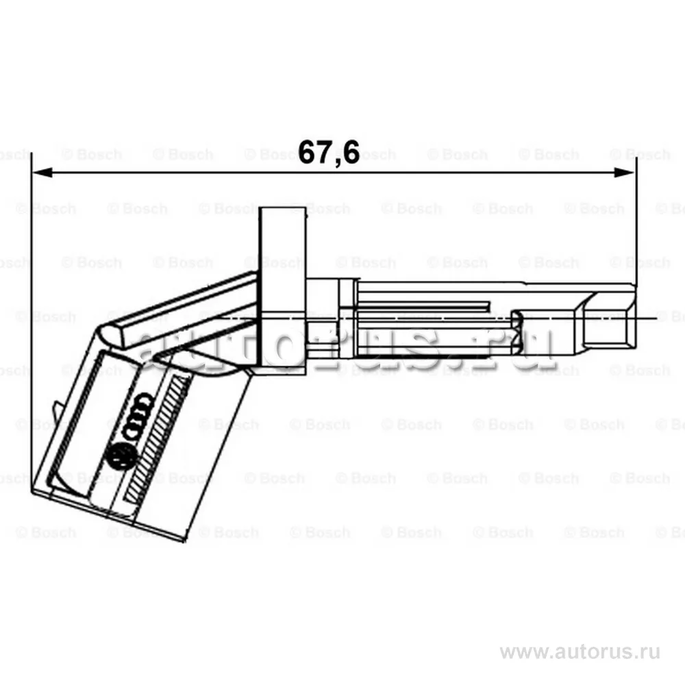 Датчик ABS R AUDI A5/S5/A6(C6)/A8 II BOSCH 0 265 007 928