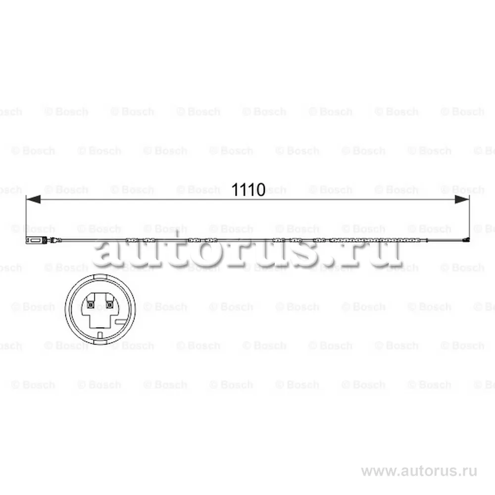 Датчик износа колодок BMW 3 (E90, E90N) 320d N47D20C, M47D20 (204D4) 2004-2011 BOSCH 1987473515