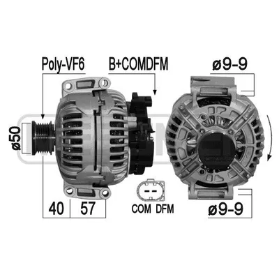 Генератор MERCEDES W639 200A