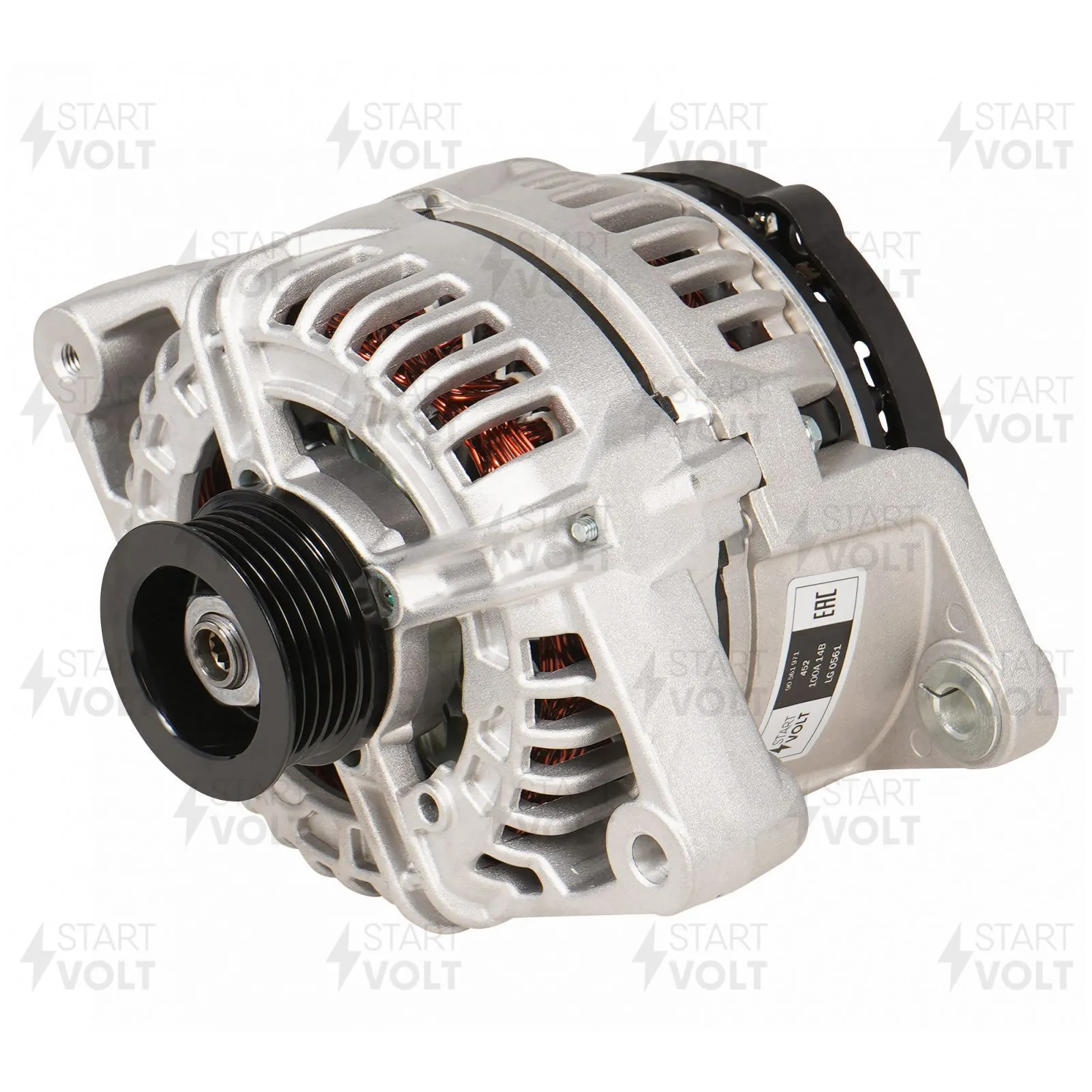 Генератор для а/м Opel Astra G (98-)/Zafira A (01-) 1.4i/1.6i 100A STARTVOLT LG 0561