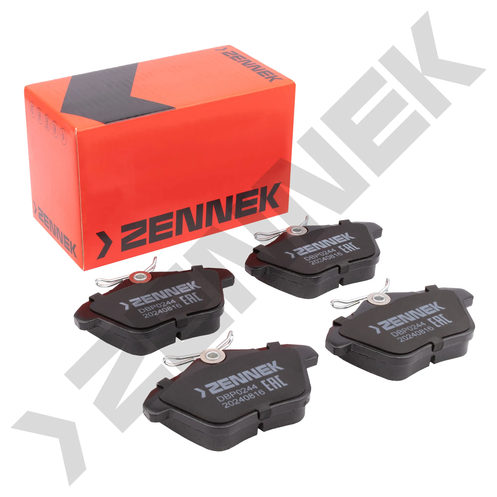 Колодки тормозные дисковые задние ALFA ROMEO 156 97-05, 164/166 87-07 ZENNEK DBP0244